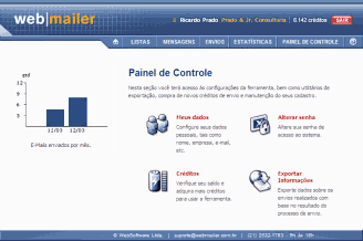 Interface do WebMailer